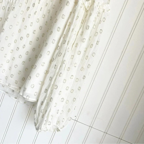 Lilly Pulitzer Size 4 Cleme Metallic-Dot Blouse - Picture 9 of 12